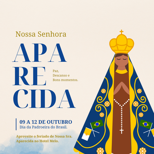 Pacotes/Feriados - Nossa Senhora Aparecida de 09 a 12 de Outubro